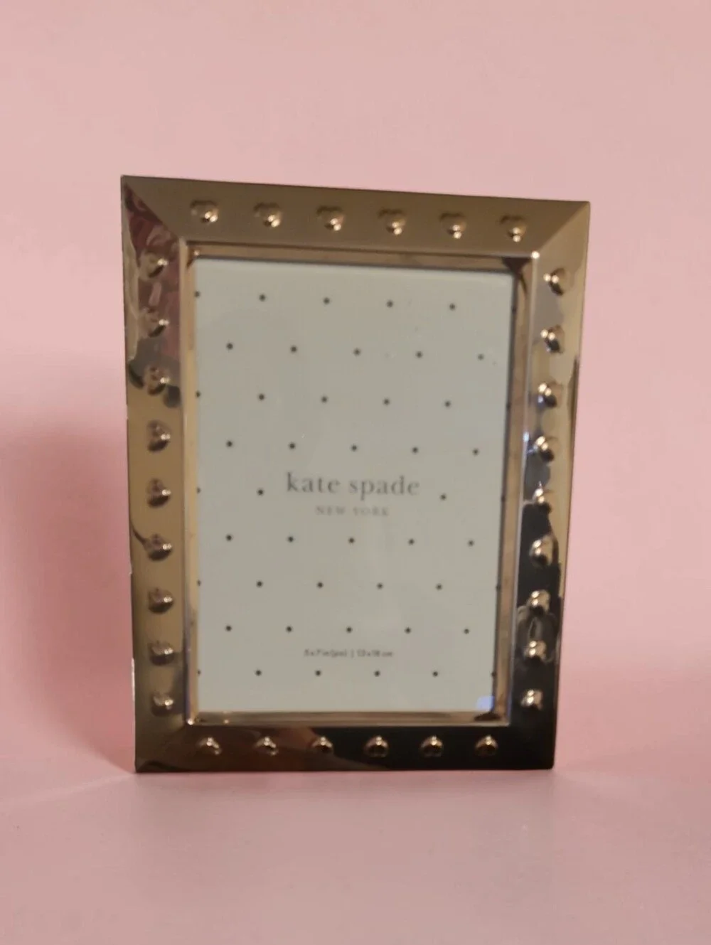 kate spade Gold Stud Accent Photo Frame - 5x7